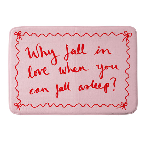 AthenesAtelier Why Fall in Love Memory Foam Bath Mat