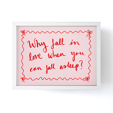 AthenesAtelier Why Fall in Love Framed Mini Art Print