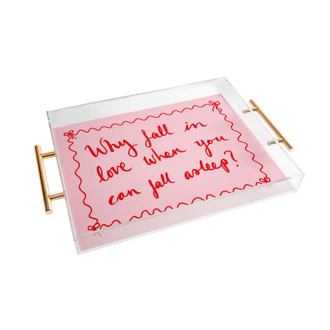 AthenesAtelier Why Fall in Love Acrylic Tray