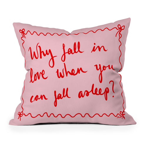 AthenesAtelier Why Fall in Love Throw Pillow