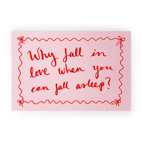 AthenesAtelier Why Fall in Love Welcome Mat