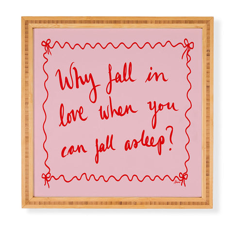 AthenesAtelier Why Fall in Love Framed Wall Art