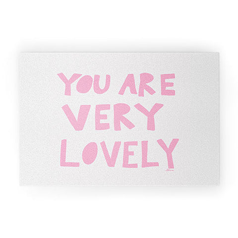 AthenesAtelier You Are Very Lovely Welcome Mat