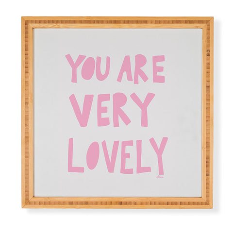 AthenesAtelier You Are Very Lovely Framed Wall Art