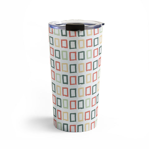 Avenie Abstract Rectangles Colorful Travel Mug