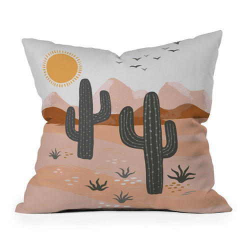 Avenie After The Rain Desert Outdoor Throw Pillow