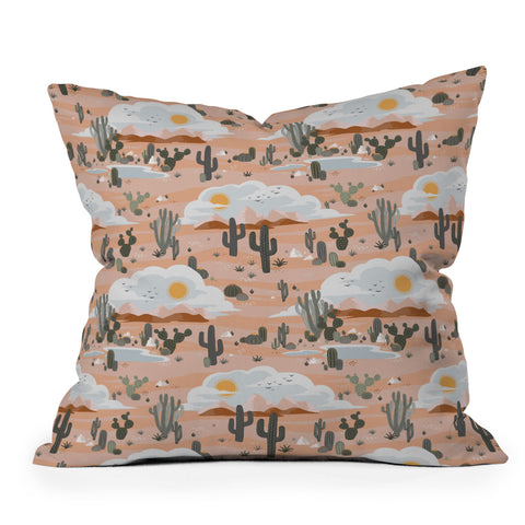 Avenie After The Rain Oasis Pattern Outdoor Throw Pillow