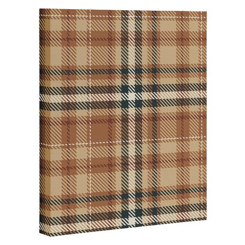 Avenie Autumn Plaid Art Canvas