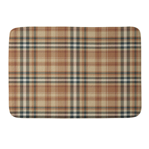 Avenie Autumn Plaid Memory Foam Bath Mat