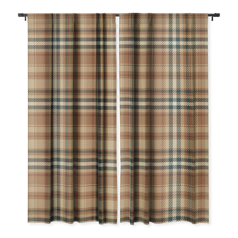 Avenie Autumn Plaid Blackout Window Curtain
