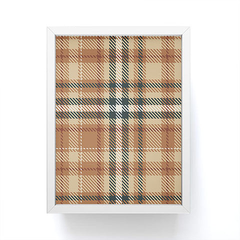 Avenie Autumn Plaid Framed Mini Art Print