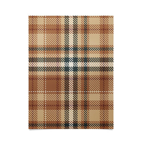 Avenie Autumn Plaid Poster
