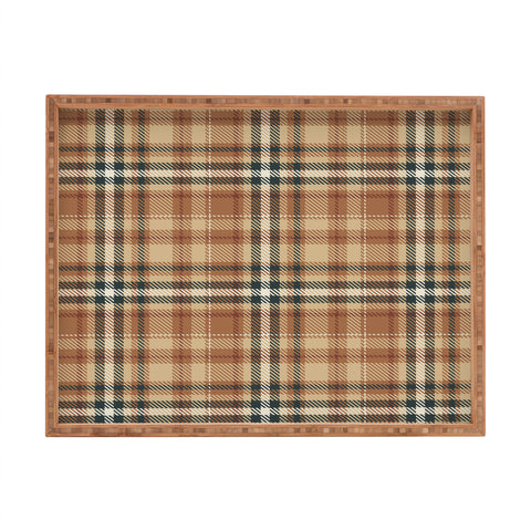 Avenie Autumn Plaid Rectangular Tray