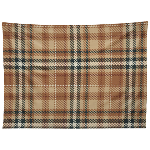 Avenie Autumn Plaid Tapestry