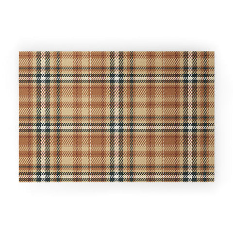 Avenie Autumn Plaid Welcome Mat