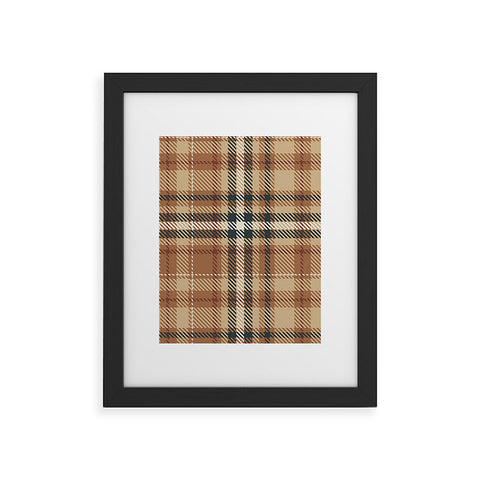 Avenie Autumn Plaid Framed Art Print