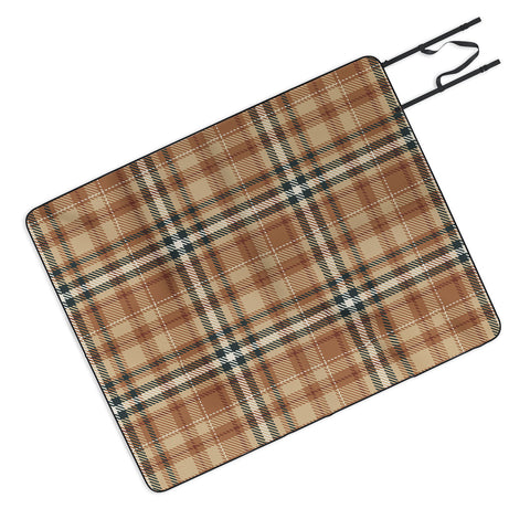 Avenie Autumn Plaid Picnic Blanket