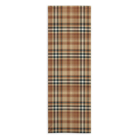 Avenie Autumn Plaid Yoga Towel