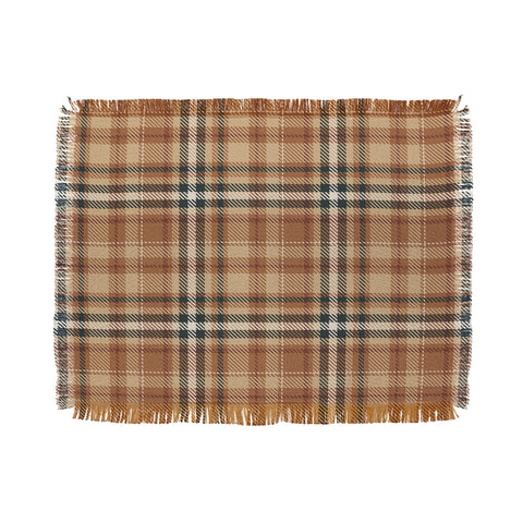 Avenie Autumn Plaid Throw Blanket