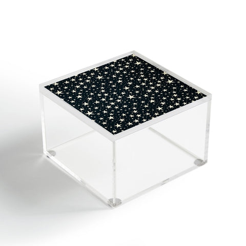 Avenie Black And White Stars Acrylic Box