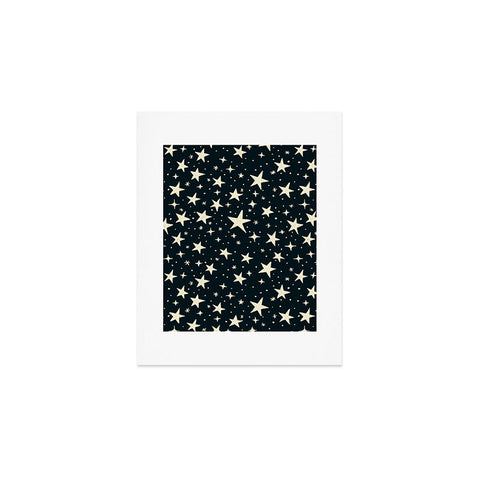 Avenie Black And White Stars Art Print