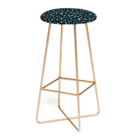 Avenie Black And White Stars Bar Stool