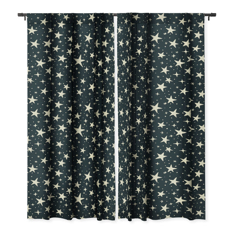 Avenie Black And White Stars Blackout Non Repeat