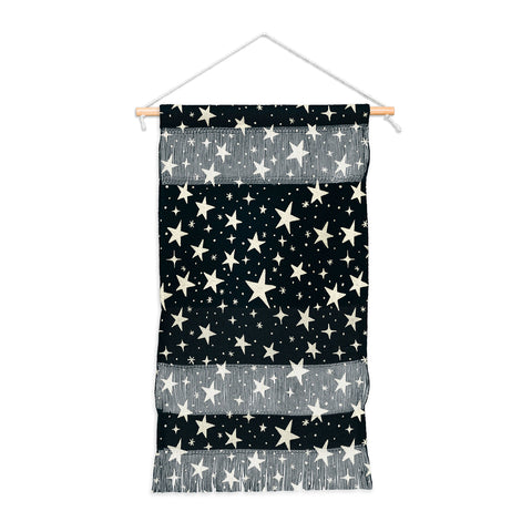 Avenie Black And White Stars Wall Hanging Portrait