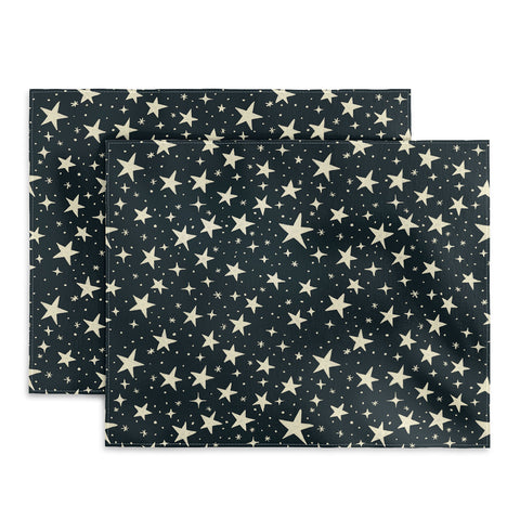 Avenie Black And White Stars Placemat
