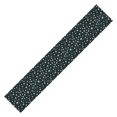 Avenie Black And White Stars Table Runner