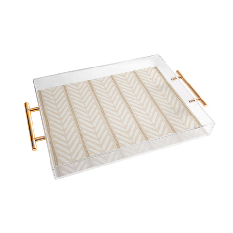 Avenie Bohemian Chevron Acrylic Tray
