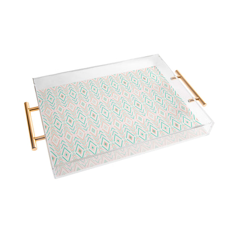 Avenie Bohemian Diamonds Mint Acrylic Tray