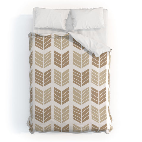 Avenie Boho Arrows Neutral Duvet Cover