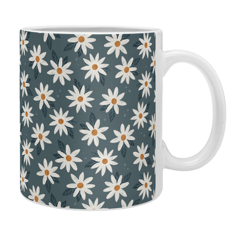 Avenie Boho Daisies In Midnight Sky Coffee Mug