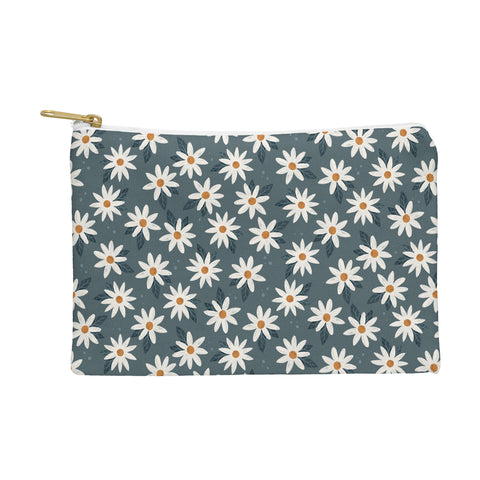 Avenie Boho Daisies In Midnight Sky Pouch