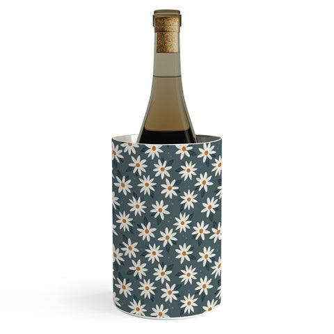Avenie Boho Daisies In Midnight Sky Wine Chiller