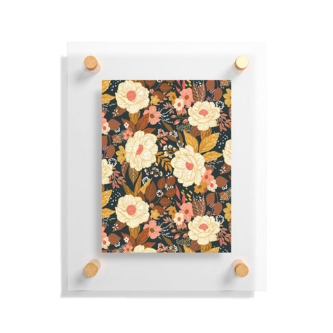 Avenie Boho Floral Autumn Floating Acrylic Print
