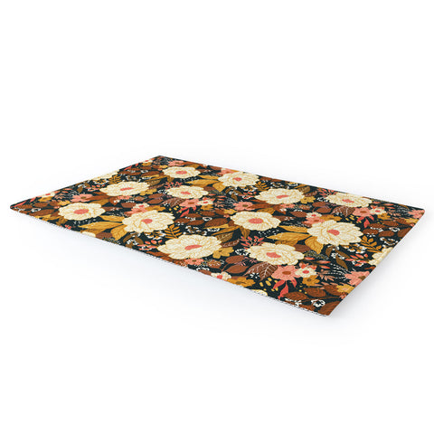 Avenie Boho Floral Autumn Area Rug