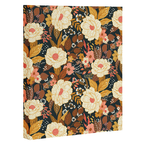 Avenie Boho Floral Autumn Art Canvas