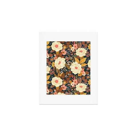 Avenie Boho Floral Autumn Art Print