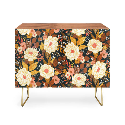 Avenie Boho Floral Autumn Credenza