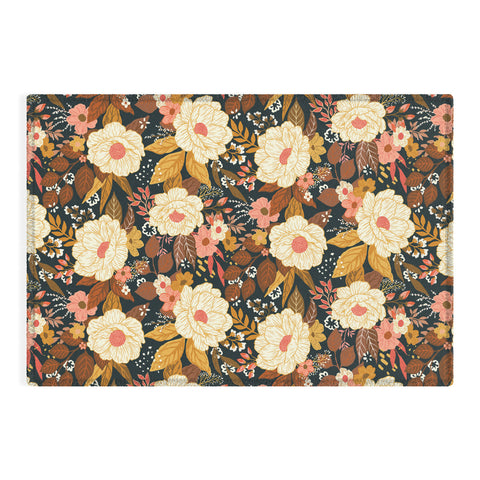 Avenie Boho Floral Autumn Outdoor Rug