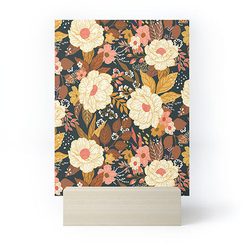 Avenie Boho Floral Autumn Mini Art Print