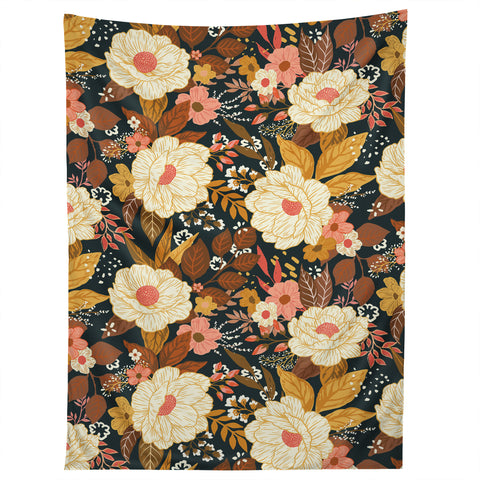 Avenie Boho Floral Autumn Tapestry