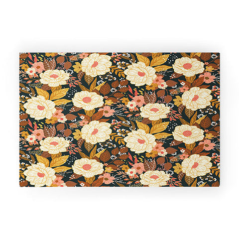 Avenie Boho Floral Autumn Welcome Mat