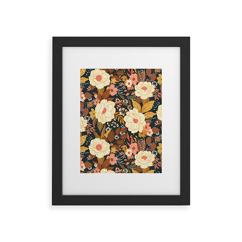 Avenie Boho Floral Autumn Framed Art Print
