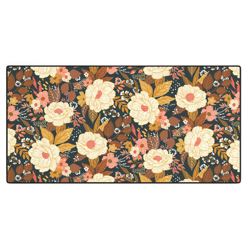 Avenie Boho Floral Autumn Desk Mat