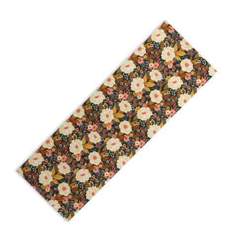 Avenie Boho Floral Autumn Yoga Mat