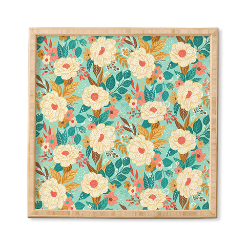 Avenie Boho Floral Summer Framed Wall Art