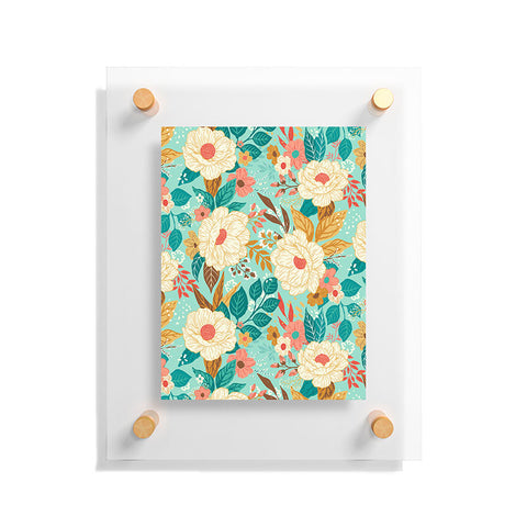 Avenie Boho Floral Summer Floating Acrylic Print